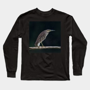 Green-Backed Heron Long Sleeve T-Shirt